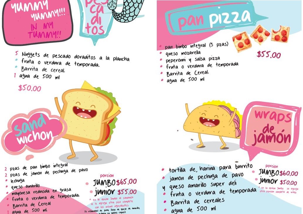 Menú impreso