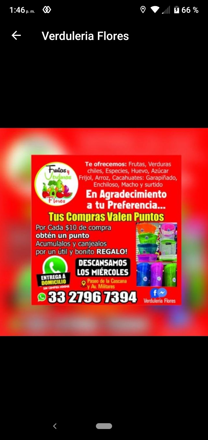 Menú impreso