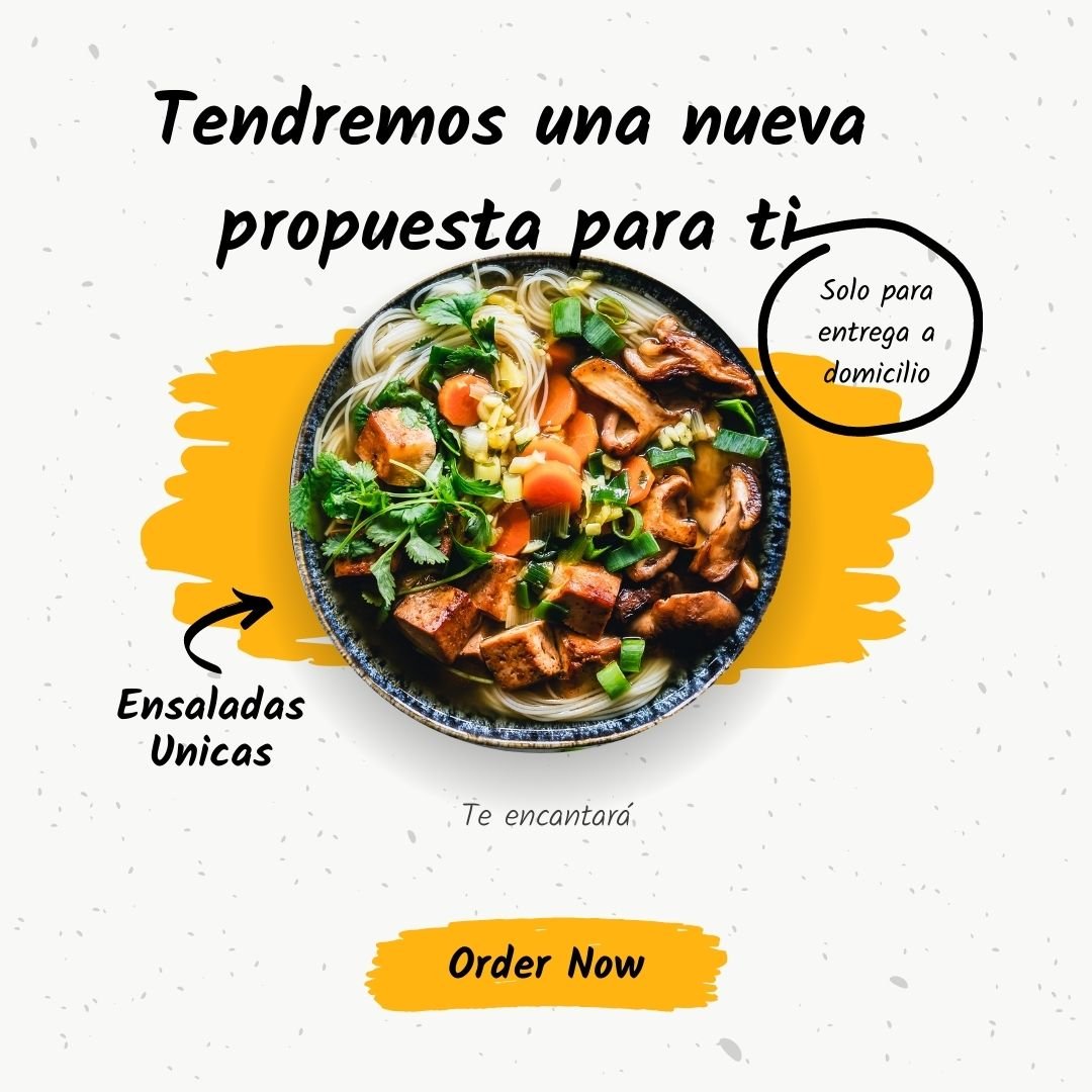 Menú impreso